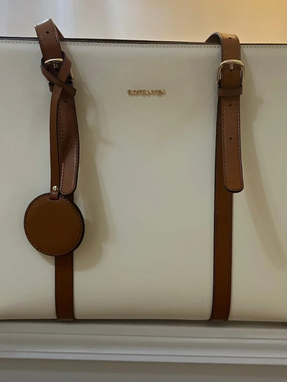 BOSTANTEN Laptop Bag for Women 15.6 inch Computer Leather Briefcase Vintage Work